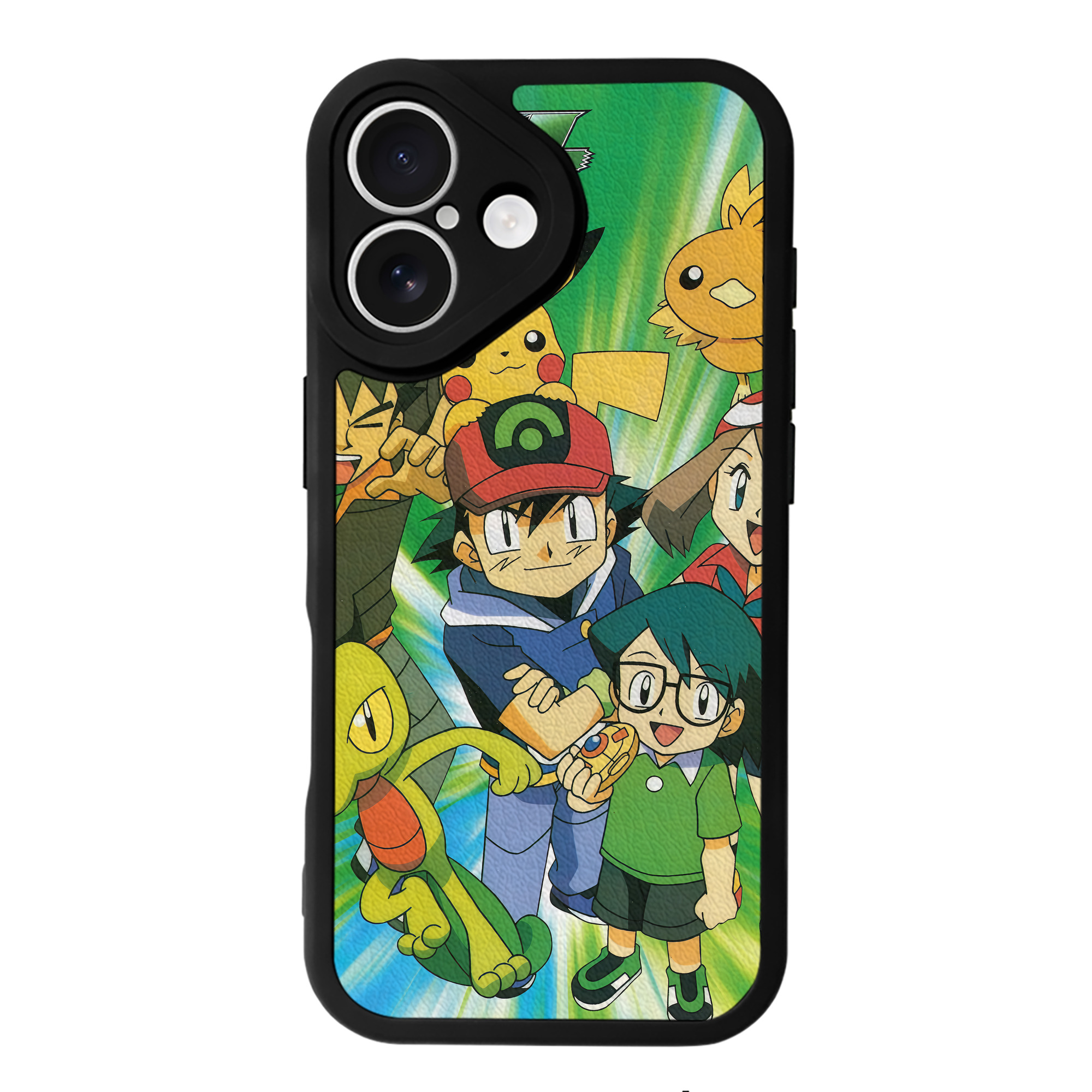 （画像用） ポケットモンスター Pokémon 【iPhone 16シリーズ対応】シリコンスマホケース（レザー調） 材質：シリコン